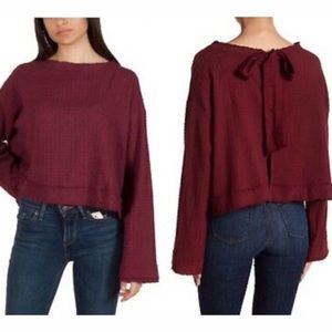 NWT! Free People Walking in Hueco Back Tie Top